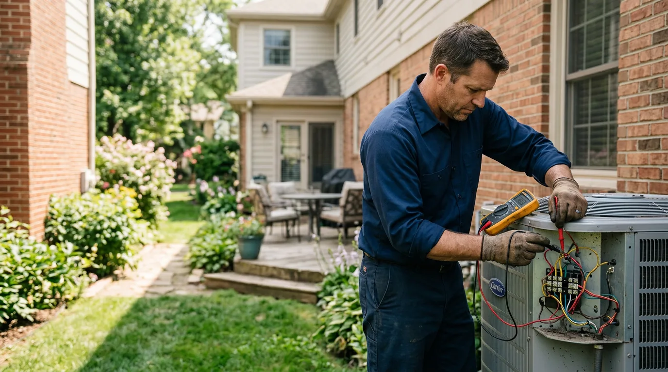 HVAC technician working near Castleberry, AL